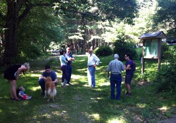 Conservation Hike at the Racebrook Tract in June 2014