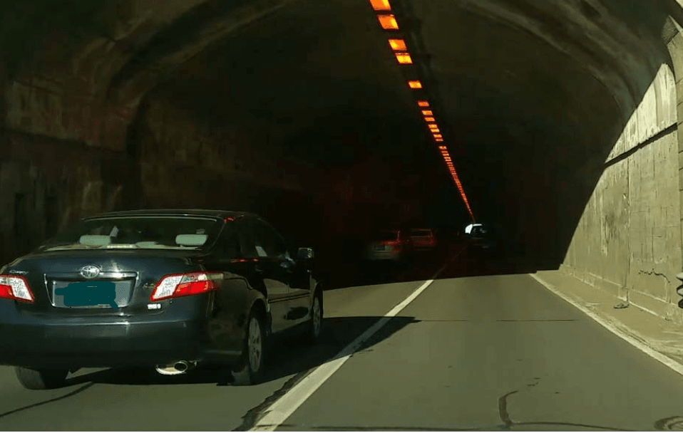 heroes tunnel with car