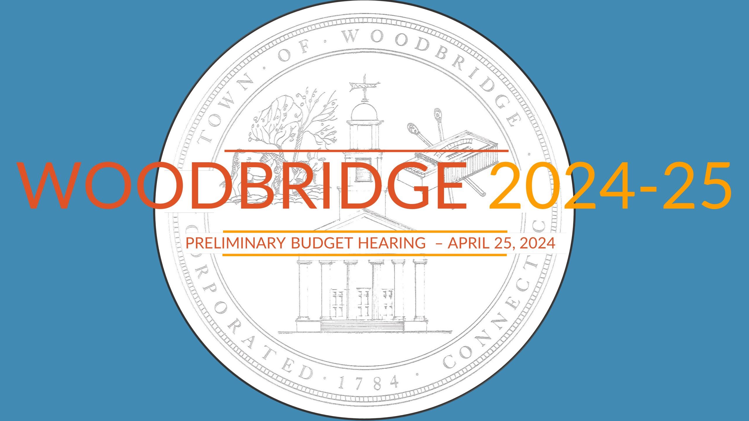 FY2025 Preliminary Budget Hearing