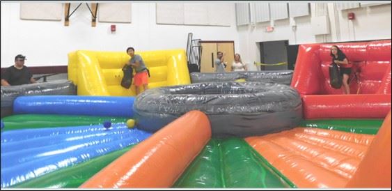 Hippo Chow Down Challenge inflatable fun!