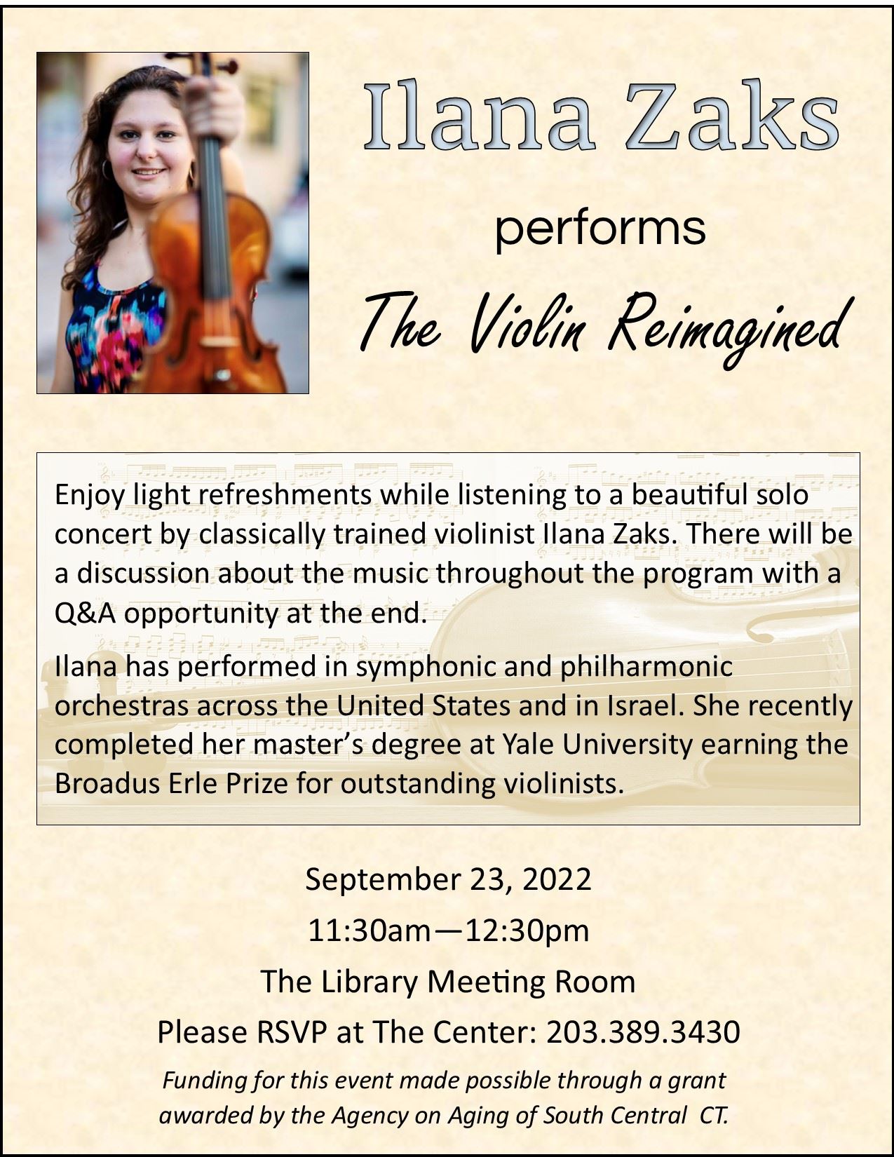 09 2022 Violinist Ilana Zaks