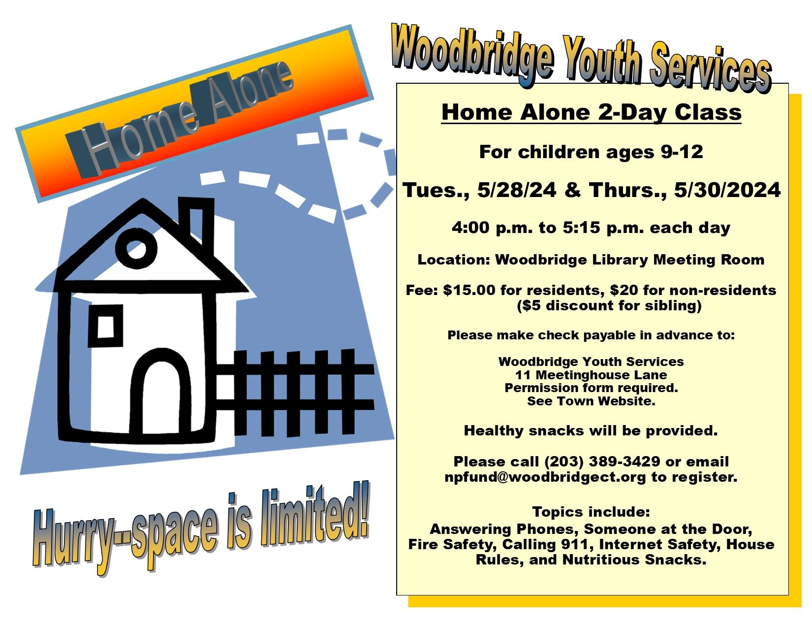 Home Alone Flyer 5-28 and 30 2024